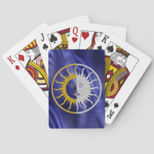 SUN & MOON in Gold und Silber Spielkarten