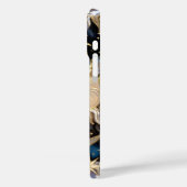 Sun Moon iPhone Case Stained Glass Celestial Gold (Rückseite / Links)