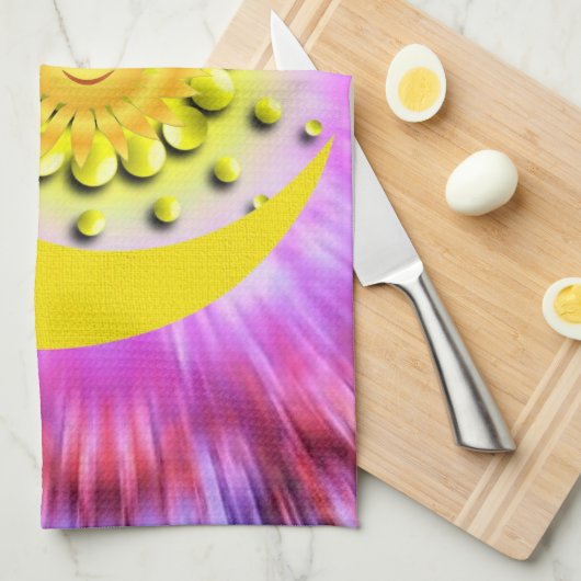 Sun Moon Kitchen Handtuch (Viertel Falte)