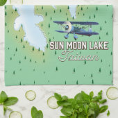 Sun Moon Lake Taiwan Geschirrtuch (Gefaltet)