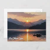 Sun Moon Lake Taiwan Sunrise Postkarte (Vorne/Hinten)