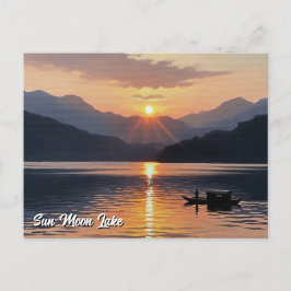 Sun Moon Lake Taiwan Sunrise Postkarte