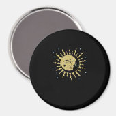 Sun Moon mit 90ern Hexenwhimsigoth Ästhetik Magnet (Vorderseite/Rückseite)