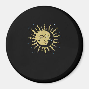 Sun Moon mit 90ern Hexenwhimsigoth Ästhetik Magnet