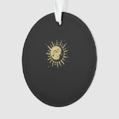 Sun Moon mit 90ern Hexenwhimsigoth Ästhetik Ornament (Vorderseite)