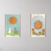 Sun & Moon Moderne Tarot Illustrationen Bilderwand Sets (Vorderseite)