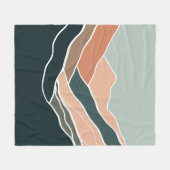 Sun & Moon Mountains Fleecedecke (Vorderseite (Horizontal))