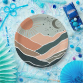 Sun & Moon Mountains Pappteller (Party)