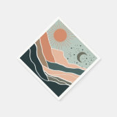 Sun & Moon Mountains Serviette (Ecke)