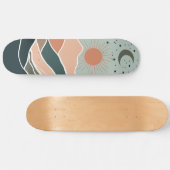 Sun & Moon Mountains Skateboard (Horizontal)