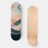 Sun & Moon Mountains Skateboard (Vorderseite)