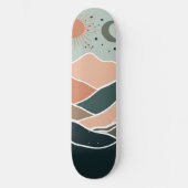 Sun & Moon Mountains Skateboard (Vorderseite)