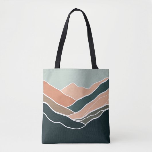 Sun & Moon Mountains Tasche (Vorderseite)