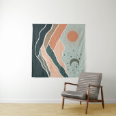 Sun & Moon Mountains Wandteppich (Beispiel (Horizontal))