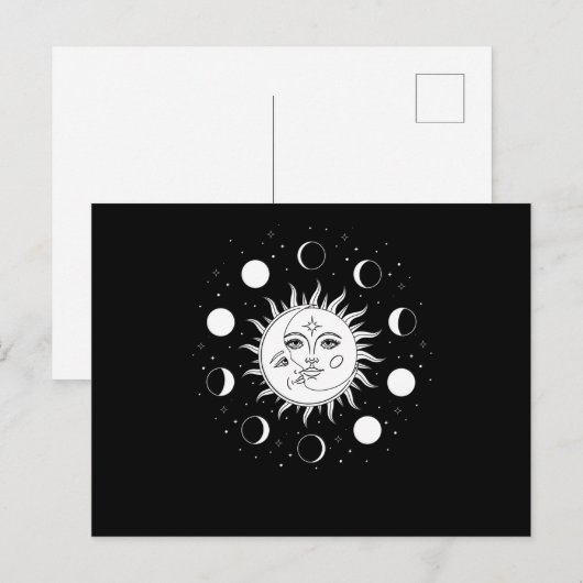 Sun Moon Occult Postkarte (Vorne/Hinten)