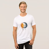 Sun Moon Peace Tri-Blend Shirt (Vorderseite voll)