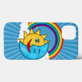Sun Moon Rainboow Celestial Thema Case-Mate iPhone Hülle (Rückseite (Horizontal))