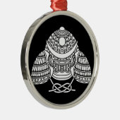 Sun moon Samurai Helm Ornament Aus Metall (Rechts)