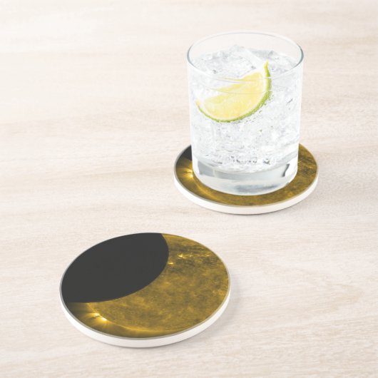 Sun & Moon Sandstone Untersetzer (Seite)