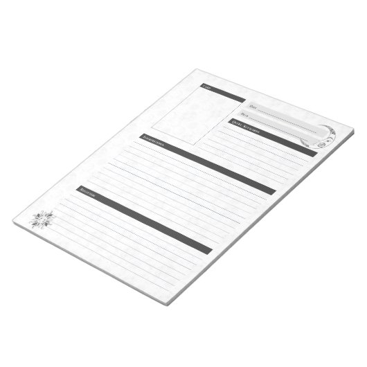 Sun Moon Single Card Tarot Reading Journal Notizblock (angewinkelt)