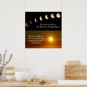 Sun Moon Spirituelles Zitat Poster (Küche)