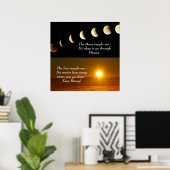 Sun Moon Spirituelles Zitat Poster (Heimbüro)