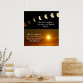 Sun Moon Spirituelles Zitat Poster (Küche)