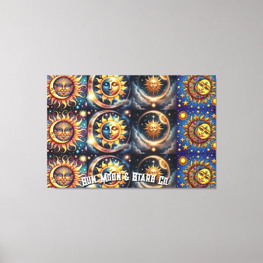 Sun, Moon & Star Co. Leinwanddruck (Vorderseite)