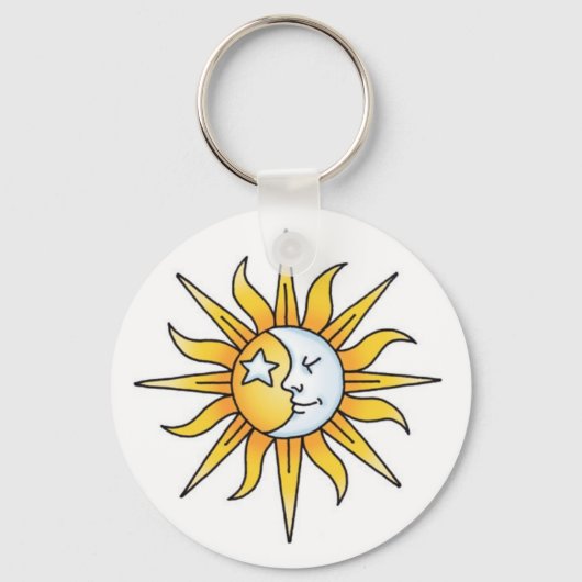 Sun Moon & Star Schlüsselanhänger (Vorderseite)