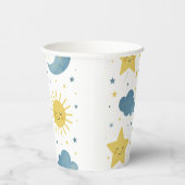 Sun, Moon & Stars Celestial Baby Dusche Pappbecher (Rechts)