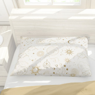 Sun Moon Stars Celestial Mystic Pattern Kissenbezug