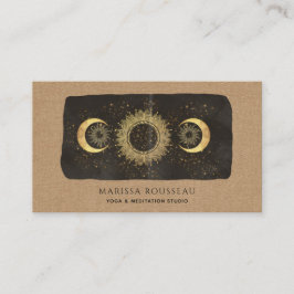 Sun Moon Stars Celestial Yoga Studio Visitenkarte