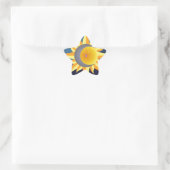 SUN MOON STARS FUSION ABSTRAKT Stern-Aufkleber (Tasche)