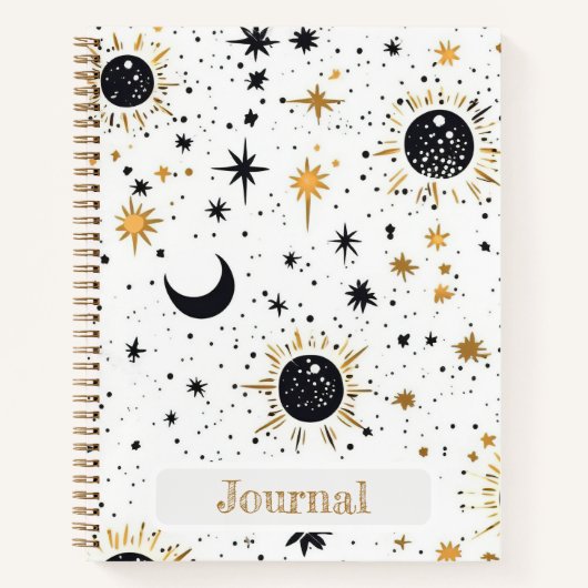 Sun Moon Stars Journal Notizblock (Vorderseite)