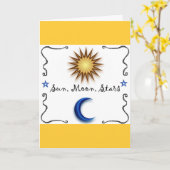 Sun Moon Stars Karte (Gelbe Blume)