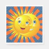 Sun Moon Stars Paper Napkins Serviette (Vorderseite)