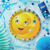 Sun Moon Stars Party Goods Paper Plate Pappteller (Party)