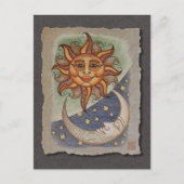 Sun Moon & Stars Postkarte (Vorderseite)