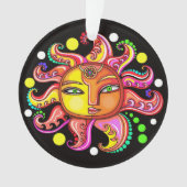 Sun Moon Stars Sunface Ornament (Vorderseite)