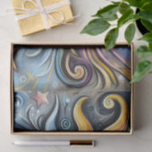 Sun Moon Stars Whimsical Decoupage Seidenpapier (Geschenk)