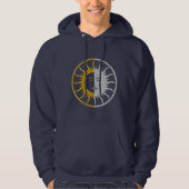 SUN & MOON Symbol - Gold Silber Hoodie (Vorderseite)