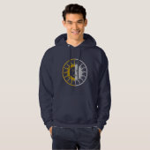 SUN & MOON Symbol - Gold Silber Hoodie (Vorne ganz)