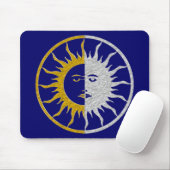 SUN & MOON Symbol - Gold Silber Mousepad (Mit Mouse)