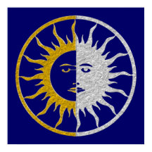 SUN & MOON Symbol - Gold Silber