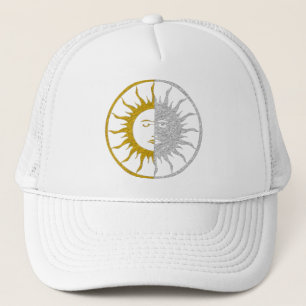 SUN & MOON Symbol - Gold Silber Truckerkappe