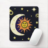 Sun Moon und Stars Mousepad (Mit Mouse)