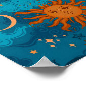 Sun Moon und Stars Poster (Ecke)