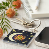Sun Moon und Stars Schlüsselanhänger (Vorderseite rechts)
