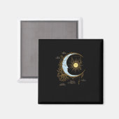 Sun Moon Vintag 90er Hexe Whimsigoth Ästhetik Magnet (Vorderseite/Rückseite)