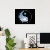 Sun-Moon Yin Yang Poster (Heimbüro)